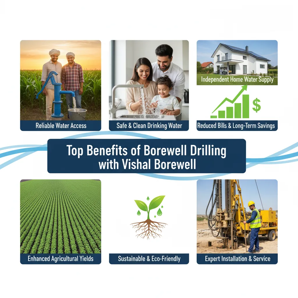 Benefits of Borewell Drilling by Vishal Borewell