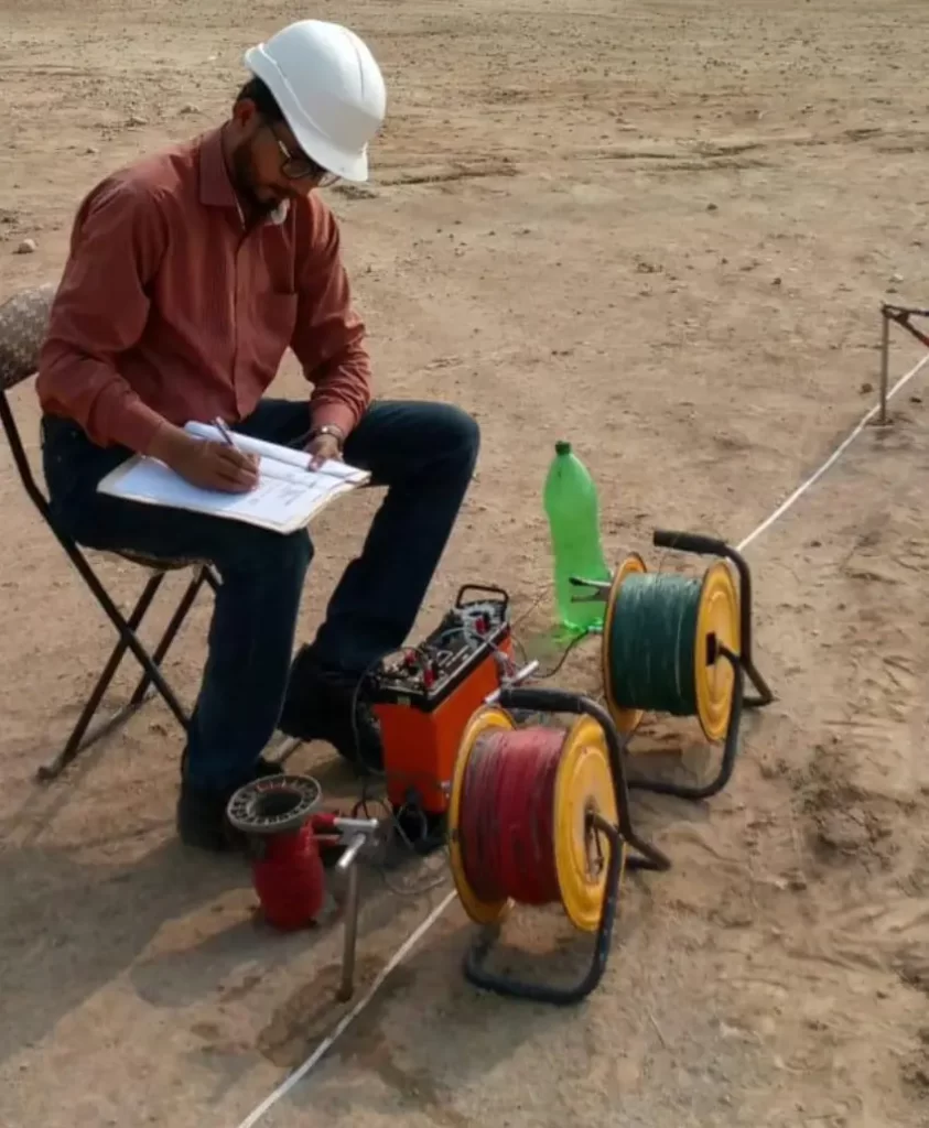 Electrical resistivity survey for groundwater