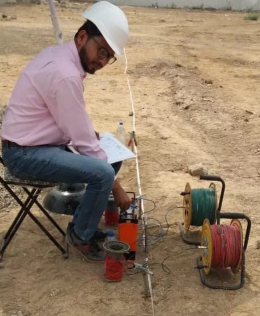 Geophysical groundwater survey