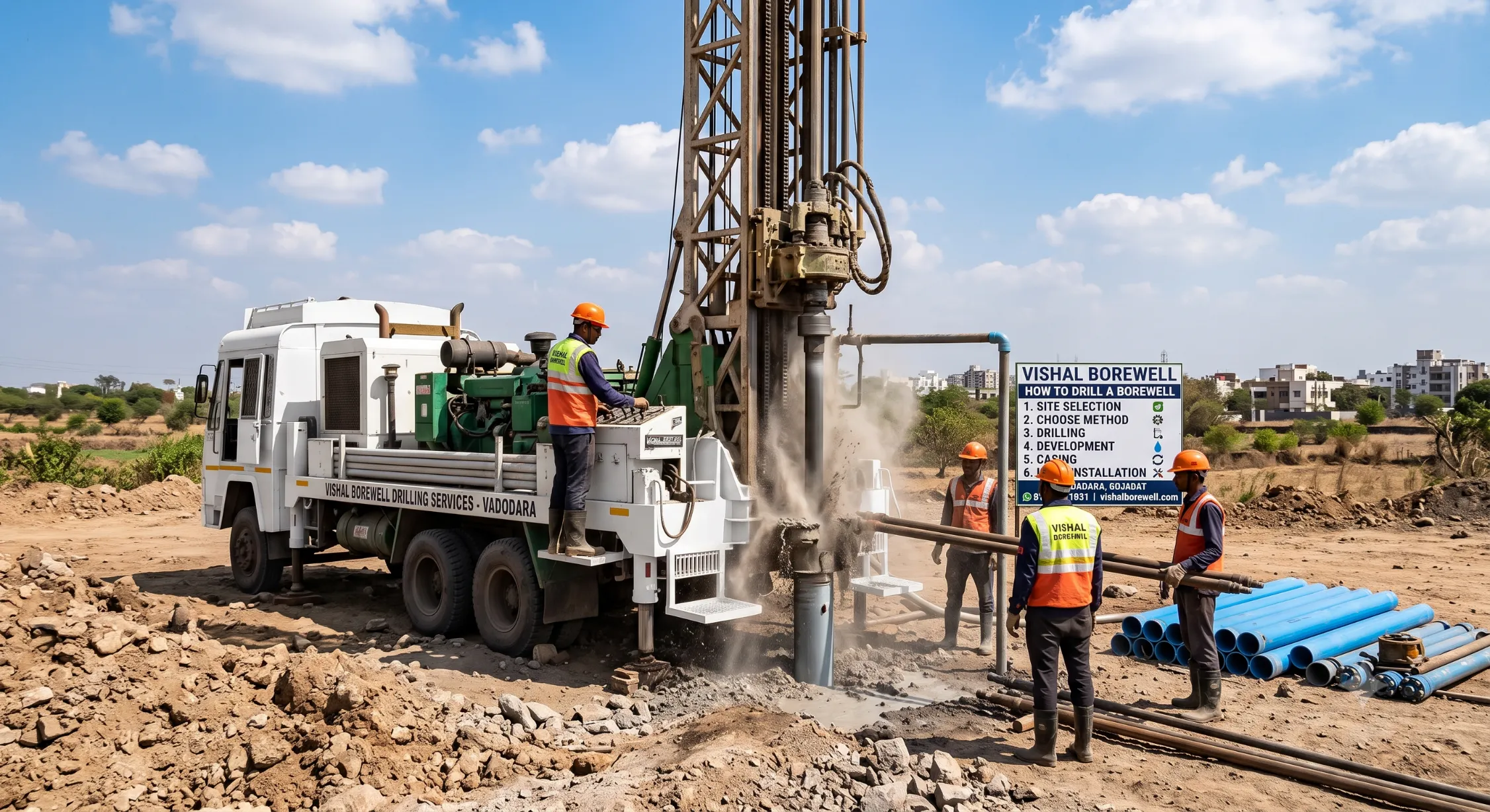 How to Drill a Borewell – A Step-by-Step Guide