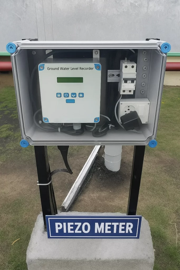 Piezometer groundwater monitoring