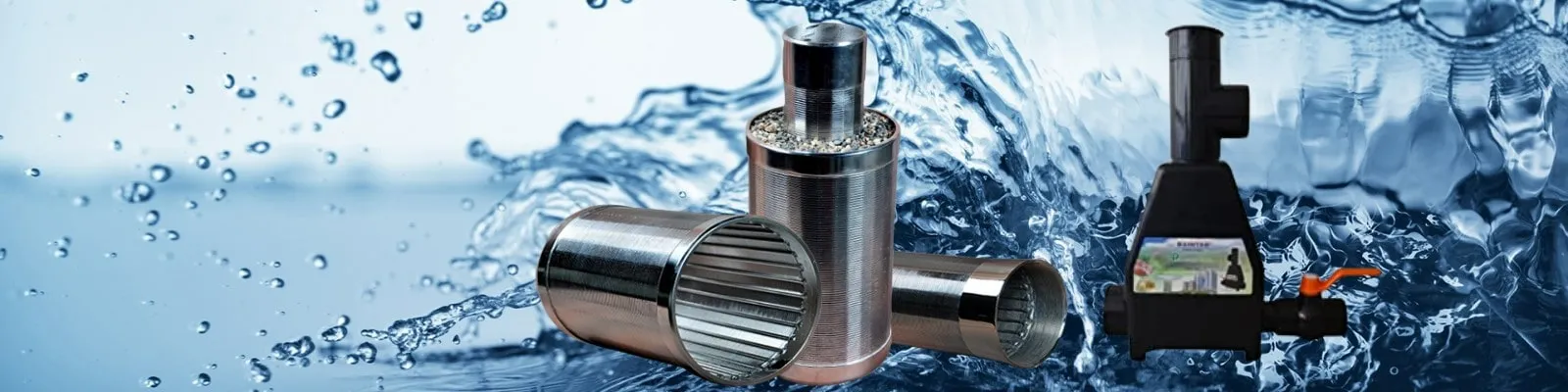 SS Vee Wire Filter Screen<br>for Rainwater Harvesting and Rechargewell