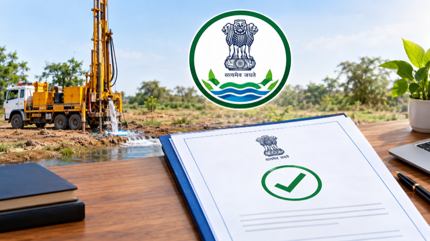 CGWA NOC for Groundwater Extraction – Vishal Borewell Drilling Service
